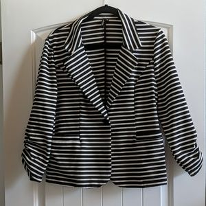 Black and White stripes blazer